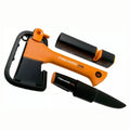 FISKARS X5 set para chimenea con hacha, cuchillo y afilador