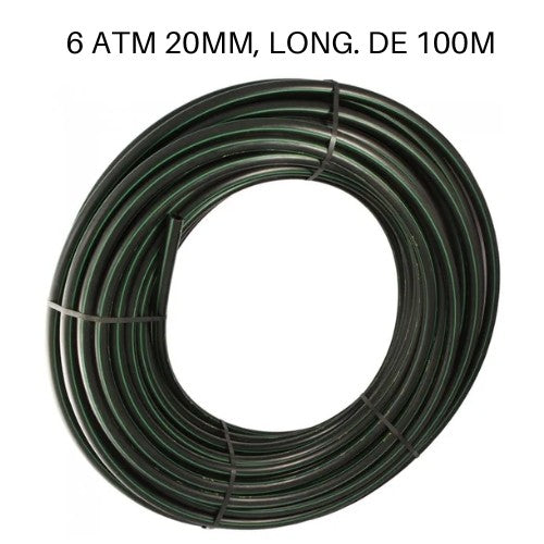 Rollo de tubería de polietileno 6ATM 20mm de 100m FERROPLAST