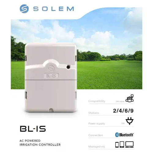 Programador de Riego Eléctrico SOLEM BL-IS 6 Estaciones