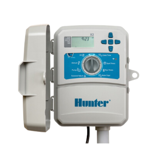 Programador de Riego Eléctrico HUNTER X2 WIFI de 4 Estaciones