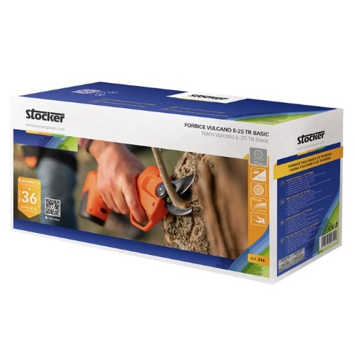 Tijera de Poda Eléctrica STOCKER Vulcano E-25 TR Basic Corte 25 mm 21V