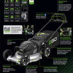 Cortacésped a Batería Autopropulsado LM5300SP EGO POWER PRO X de 53cm de ancho de corte
