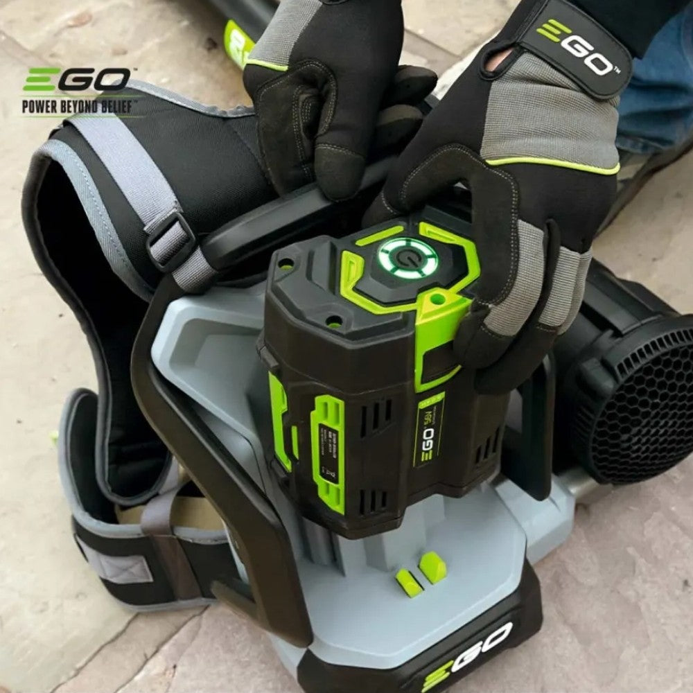 Soplador Fijo LB6002E EGO POWER con Mochila Gama Power+, batería y cargador