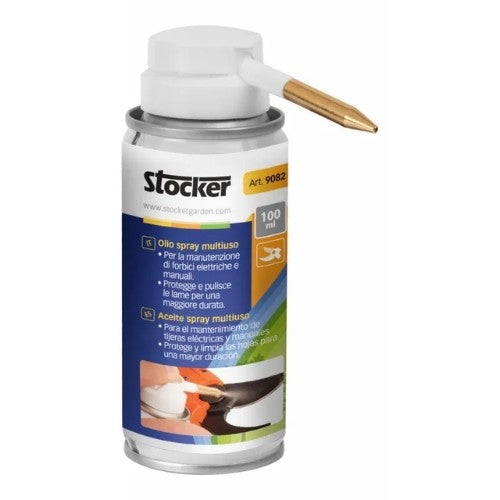 Aceite en Spray Multiuso STOCKER 100 ml para Mantenimiento de Tijeras