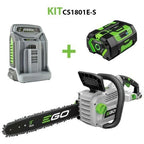 EGO POWER Kit CS1801E-S de Motosierra CS1800E con Batería 6Ah y Cargador Rápido