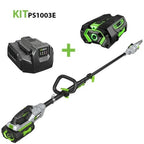 EGO POWER Kit PS1003E Motosierra Telescópica de 25cm con Batería 4Ah y Cargador Estándar