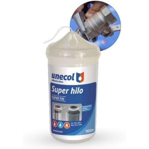 UNECOL Hilo Sellador Superhilo de 160m para Conexiones de Riego