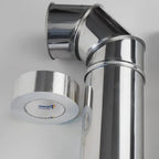UNECOL Cinta de Aluminio Blanca 10m x 50mm de 30 micras