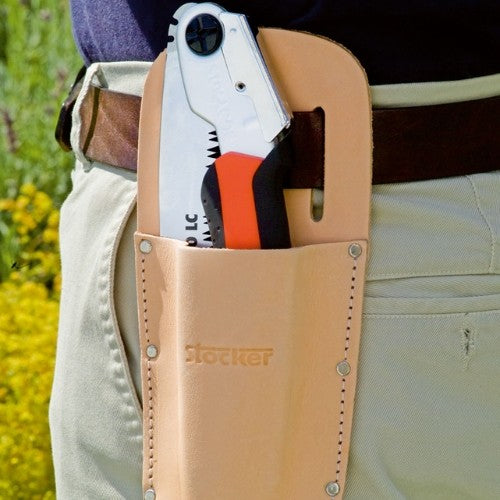 STOCKER Funda de Cuero con Clips para Tijeras