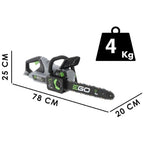 EGO POWER CS1610E Motosierra a Batería 40cm Gama Power+ Potente y Sin Emisiones