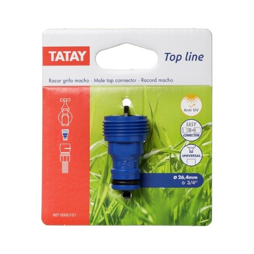 Racor 3/4" Macho TATAY para Mangueras