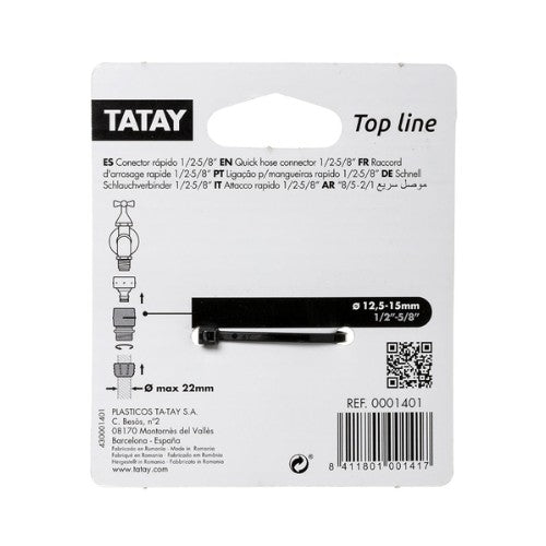 Conector Rápido 1/2" – 5/8" TATAY
