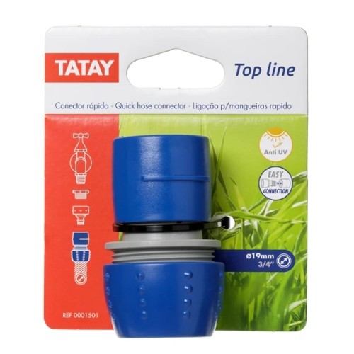 Conector Rápido para Mangueras Stop 3/4" TATAY