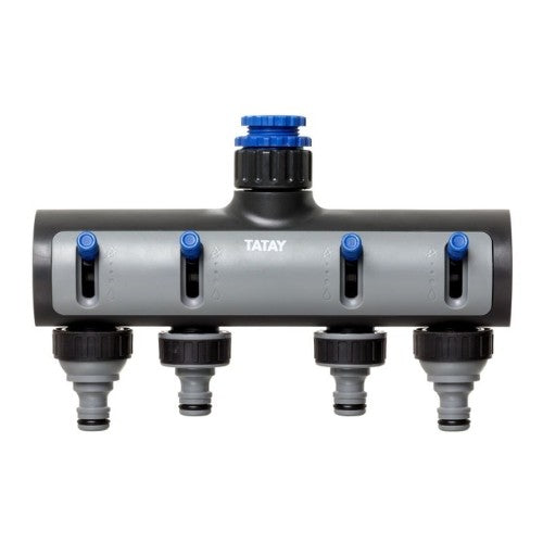 Racor de Grifo Hembra 4 Vías Premium Distribuidor de Riego