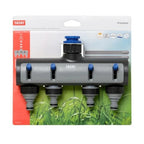 Racor de Grifo Hembra 4 Vías Premium Distribuidor de Riego