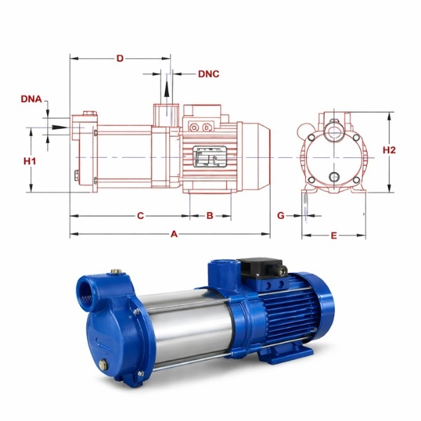 PRINZE MH125/5M Electrobomba Centrífuga de Superficie