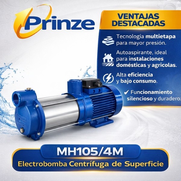 PRINZE MH105/4M Electrobomba Centrífuga de Superficie