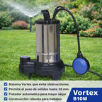 PRINZE Serie Vortex B10M Electrobomba Sumergible para Aguas Sucias