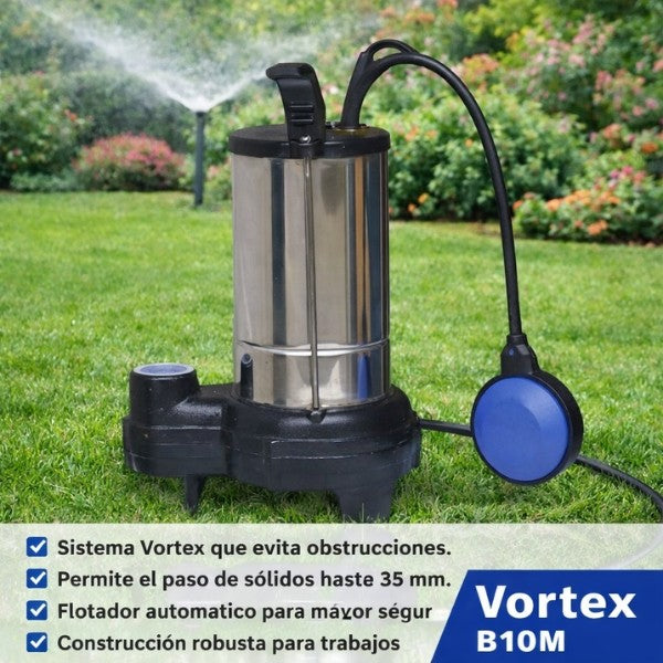 PRINZE Serie Vortex B10M Electrobomba Sumergible para Aguas Sucias