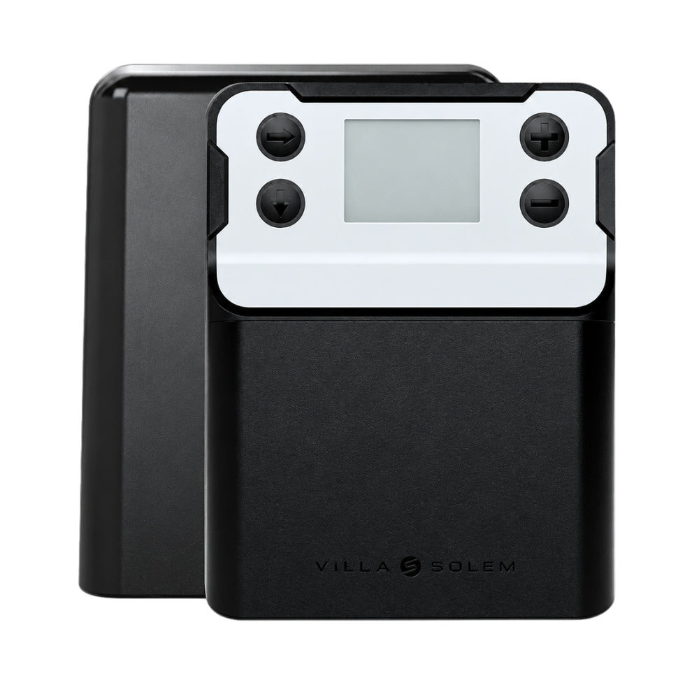 SOLEM VILLA Programador de Riego Eléctrico 4 Estaciones Programable por WIFI, Bluetooth o Manual
