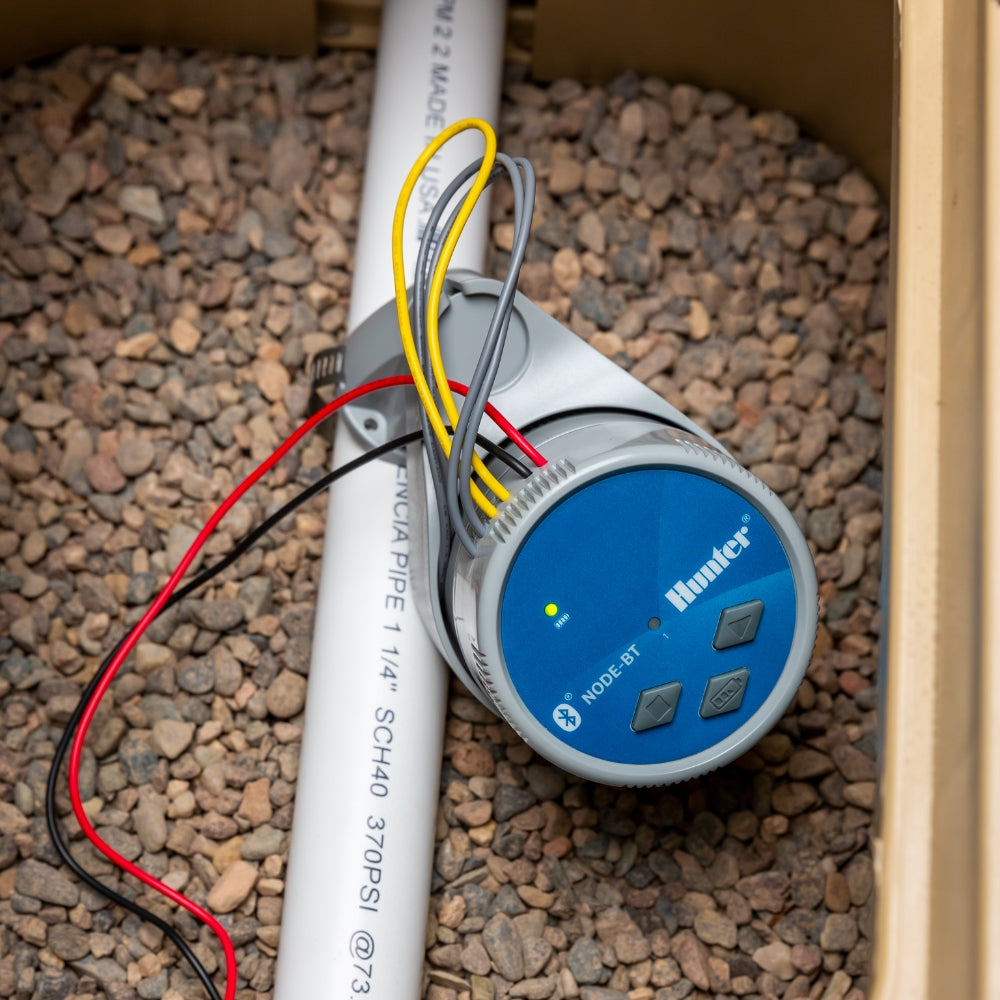 HUNTER NODE-BT-200 Programador de Riego Eléctrico para 2 Zonas con Control Bluetooth