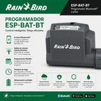 RAIN BIRD ESP-BAT-BT Programador a Pilas con Conexión Bluetooth de 2 Estaciones