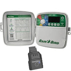 Pack Programador de Riego RAIN BIRD ESP-TM2 6 Estaciones Exterior + Módulo WiFi LNK