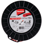 Hilo de nylon Makita Four-Leaf Line 2,7 mm × 180 m rojo E-01840