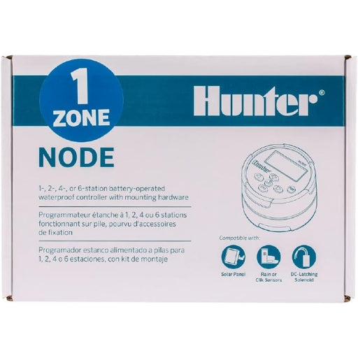 HUNTER NODE-100 Programador de Riego Autónomo a Pilas para 1 Zona