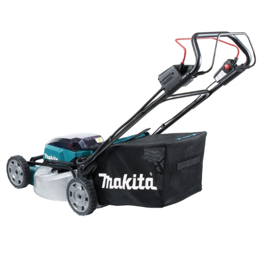 Cortacésped a Batería LXT 2x18V Makita – 53 cm, Tracción, Corte Bio y Motor sin Escobillas
