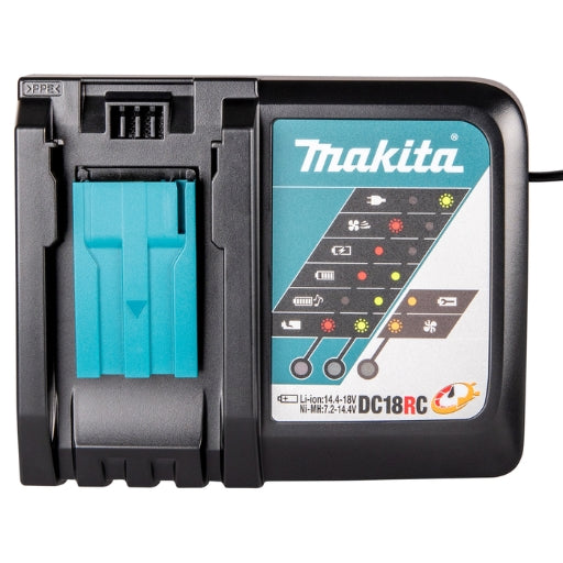 Cargador Rápido Makita LXT 14,4V / 18V – Compatible con Baterías de 1,3 a 12,0 Ah