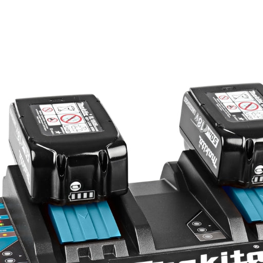 Cargador Múltiple Makita LXT 14,4V / 18V – Estación de Carga para Baterías de 1,3 a 12,0 Ah