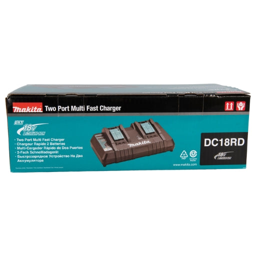 Cargador Múltiple Makita LXT 14,4V / 18V – Estación de Carga para Baterías de 1,3 a 12,0 Ah