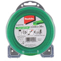 Hilo de nylon Makita Four-Leaf Line 2,0 mm × 30 m verde E-01775