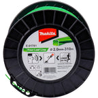 Hilo de nylon Makita Four-Leaf Line 2,0 mm × 310 m verde E-01781