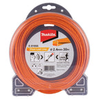 Hilo de nylon Makita Four-Leaf Line 2,4 mm × 30 m naranja E-01806