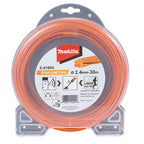 Hilo de nylon Makita Four-Leaf Line 2,4 mm × 30 m naranja E-01806