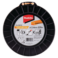 Hilo de nylon Makita Four-Leaf Line 2,4 mm × 225 m naranja E-01812