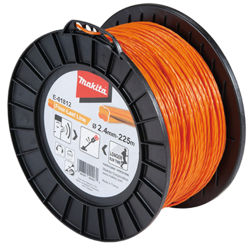 Hilo de nylon Makita Four-Leaf Line 2,4 mm × 225 m naranja E-01812