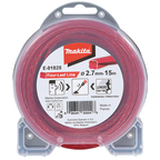 Hilo de nylon Makita Four-Leaf Line 2,7 mm × 15 m rojo E-01828