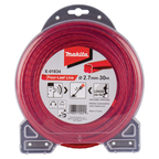 Hilo de nylon Makita Four-Leaf Line 2,7 mm × 30 m rojo E-01834