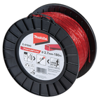 Hilo de nylon Makita Four-Leaf Line 2,7 mm × 180 m rojo E-01840