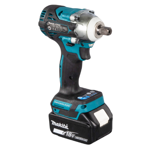 Llave de impacto Makita LXT 18V DTW301RTJ + 2 baterías 5,0 Ah + cargador + MAKPAC2