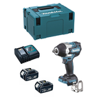 Llave de impacto Makita LXT 18V 3/4" DTW701RTJ + 2 baterías 5,0 Ah + cargador + MAKPAC3