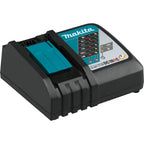 Kit combo Makita LXT 18V DLX2552TJ: taladro DHP492 + miniamoladora DGA504 + 2 baterías 5,0 Ah + cargador